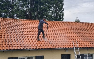 Mussidan – Fuite toit : scellement de tuiles et Nettoyage toiture + hydrofuge